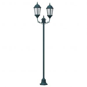 Lumi&egrave;re De Jardin Vintage Bross&eacute; 68 X 20 X 235 Cm Design Intemporel Ambiance Accueillante En Aluminium Vert Helloshop26 02_0058416 - Neuf