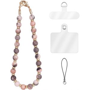Checarzhn--No1-Chaine Telephone Portable, Dragonne De Lanière De Téléphone Portable Avec Onglets D'attache, Dragonne De Téléphone Portable Pour Filles Femmes - Neuf