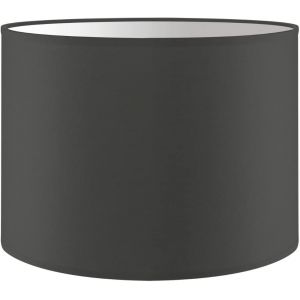 Moderne Abat-jour Bling|cylindre |25/25/19cm|Anthracite|Abat jour tissu|pour douille de lampe E27|Abats-jour Lampe de table,Applique - Neuf