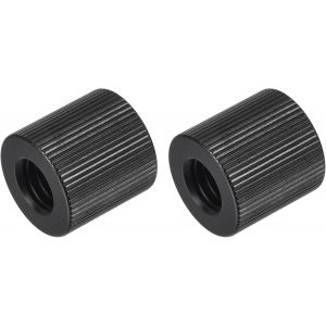 ChenQuanSarl-Adaptateur De Pied De Micro 1/4-20 Femelle Vers 3/8-16 Femelle Pour Filetage De Vis De Caméra Pour Pied De Trépied De Microphone Noir 2 Pièces - Neuf