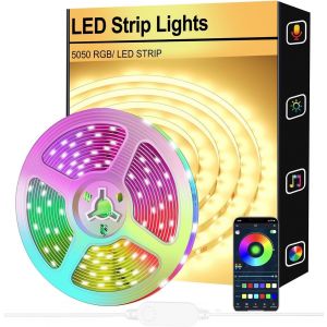 Ruban Led 2m, Rgb Bande Led 5050 Rgb Decoration Chambre, Led Chambre Lumineuse Flexible Multicolore, Utilis&eacute; Pour La D&eacute;coration De Maison De Chambre &Agrave; Coucher - Neuf