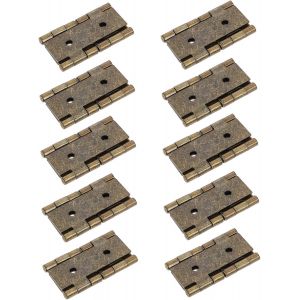 Lot De 10 Charni&egrave;res De Porte En Fer Double Effet Pour Moustiquaire Pliantes Pour Meubles - Neuf