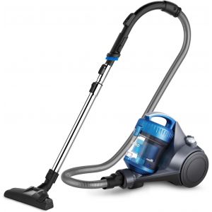 Eureka WhirlWind NEN110A - Aspirateur Tra&icirc;neau sans Sac silencieux, Aspirateur Cyclonique L&eacute;ger et Puissant pour Tapis, Sols Durs, Poils d'Animaux et Poussi&egrave;re, 700W, 1,5L, Bleu - Neuf