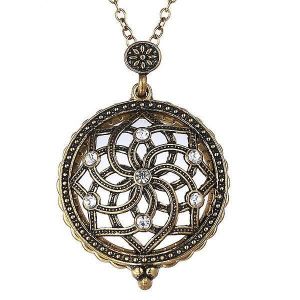 5x5x Loupe Diamante Pendentif Vintage Squelette Collier Dame Bijoux - Neuf