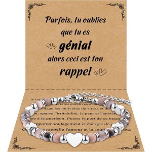 Gift For Women Bracelet Natural Stones Woman Gift Teenager Daughter Gifts Christmas Gift Woman Birthday Gift Bracelet Gift For Granny Mum Sister Friend Future Mother - Neuf