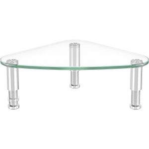 Support de Moniteur d'ordinateur de Triangle Bureau de Coin Clair HD01T-003P - Neuf