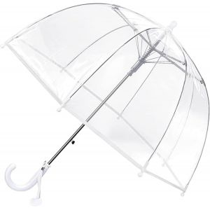 Parapluie Pour Enfant Avec Toit En D&ocirc;me - Design L&eacute;ger Et Mignon - Protection Contre Le Vent Et La Pluie - En Forme De Cloche - Transparent - Cadeaux Pour Enfants - Neuf