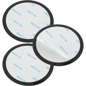 MEVRONISSHOP-3 PCS Disques de Montage Adh&eacute;sifs pour Tableau de Bord, 80MM Disque de Montage Universel &agrave; Ventouse Adh&eacute;sif double face pour Supports Ventouse Disque de Montage/Adaptateur adh&eacute;sif Le Tab - Neuf