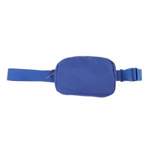 Sac banane en nylon reglable pour femme, sac banane portable pour randonnee, shopping, sport, bleu - Neuf