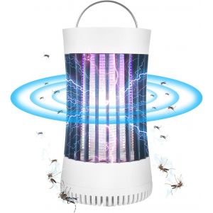 (Blanc) Lampe Anti-Moustiques Électronique Portable Rechargeable/Anti-Insectes Pour Voyage D'été, Camping En Plein Air, Patio, Maison Et Jardin - Neuf