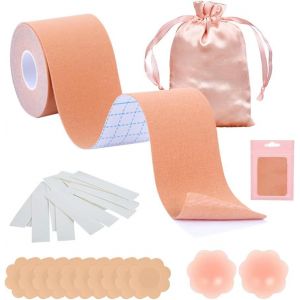 Cache Tetons Femme,Remonte Sein Adhesif Invisible,Sans Bretelles Soutien Gorge Adhesif,Pour Le Lifting Des Seins Et Push Up,Pour Bonnet A-E Gros Seins,Pour Un Usage Quotidien - Neuf