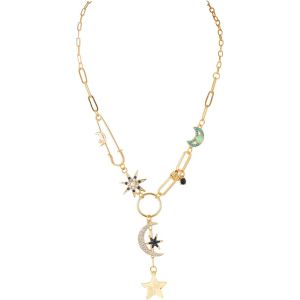 Kal-Boho Lune Et &Eacute;toile Collier Bijoux &Eacute;toile Pendentif Femmecollier Bijoux De No&euml;l Cadeau - Neuf