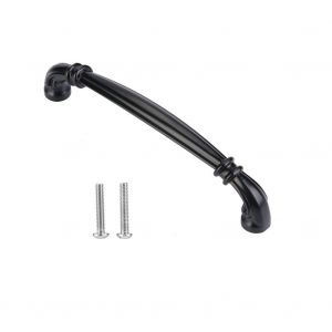 Poignee de porte d'armoire noire pour placard de cuisine, quincaillerie pour meubles #01 - Neuf