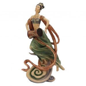 Hjlian Statue De Beaute Antique En Resine, Style Chinois Classique, Belle Figurine De Femme Pour Maison, Bureau, Hotel, Tambour De Taille - Neuf