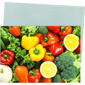 Lot De 2 Planches À Découper En Verre Trempé Par Sublimation, 27,9 X 20,3 Cm (L X L) Texturé, Antidérapant, Planche À Découper Vierge, Résistante À La Chaleur, Pour Cuisine, Presse À Chaud, - Neuf