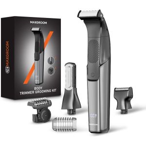Kakyl-Tondeuse Corps Homme 3-En-1,Tondeuse Intime Homme Ipx6 Étanche,Utilisation Humide Et Sèche Rasoir Electriques Hommes,Pour Zones Intimes,Barbe Et Poitrine,Avec Peignes Réglables - Neuf