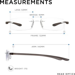 Tianyi-Lunettes De Lecture Sans Monture, Lunettes Sans Ordonnance Et Lunettes De Soleil De Lecture, Design Léger Et Élégant - Neuf