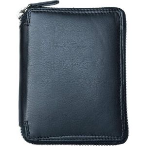 Portefeuille Pour Homme En Cuir Avec Fermeture &Eacute;clair,Rfid,Noir,Noir ,Taille Unique,Pratique - Neuf