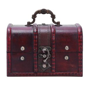 Multi Vintage Bijoux Collier Bracelet Cadeaux Bo&icirc;te De Stockage Organisateur &Eacute;tuis En Bois Taille: 16 * 11.5 * 10.2c - Neuf