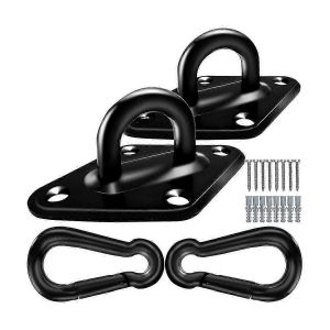 Crochets de hamac robustes d'une capacité de 1700 lb,crochets à ?il en acier inoxydable 2PCS M10,crochets de suspension pour hamac H - Neuf