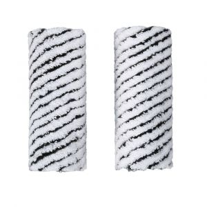 Convient aux rouleaux de rechange en microfibre pour nettoyeur de sol Karcher - Lot de 2, gris - Neuf