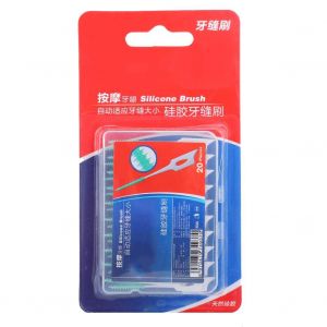 Lot De 20 Brosses Interdentaires En Silicone Pour Le Nettoyage Des Dents Et Des Dents - Neuf