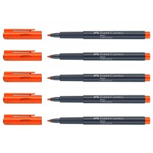 Faber-Castell Lot De 5 Marqueurs Fluo Neon 1,5mm Orange A Little Bit Juicy - Neuf