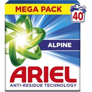KGABERY-Lessive Poudre Dissolution Rapide 2.2Kg,40 Lavages,Alpine,Avec Technologie Anti-Résidu,Élimine Les Taches En 1 Seul Lavage - Neuf