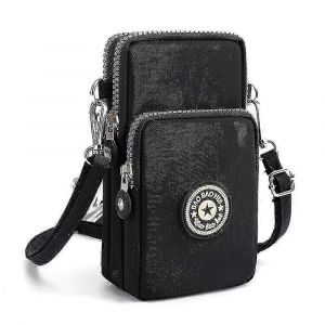 Sacoche compacte pour telephone portable 17 cm avec bandouliere reglable unisexe - Neuf