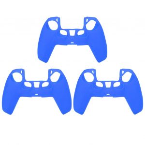 Lot De 3 Housses De Protection En Silicone Pour Manette De Jeu Ps5, Bleu - Neuf
