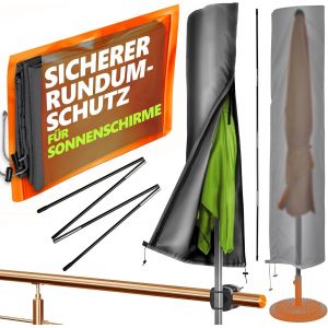 Letnerny-Housse De Protection Pour Parasol ¿C Adapt¿¿E Aux Mod¿¿Les Ronds Jusqu'¿¿ ? 250 Cm Et Rectangulaires 210x140 Cm, Polyester 100% - Neuf