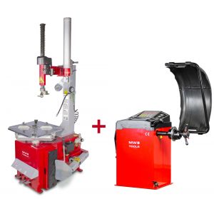 Pack d&eacute;monte-pneu et &eacute;quilibreuse de roues BT200M+BB205 230V MW Tools BT200M SET2 - Neuf