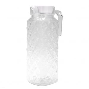 Hjlian Pot A Jus En Acrylique Transparent A Motif Diamant, Bouilloire, Ustensiles De Cuisine, 1,1 L - Neuf