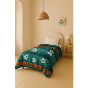 Couette L&eacute;g&egrave;re Imprim&eacute;e V&eacute;g&eacute;tal - 1 Personne 140x200 - Sp&eacute;cial &Eacute;t&eacute; - Mortreux - Neuf