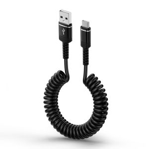 C&acirc;ble Type C Spiral&eacute; Charge Rapide, [0.4M-1.8M] Chargeur C&acirc;ble Usb A Vers Usb C Pour Samsung Galaxy S25 S24 Ultra S23 Fe S22 S21 S20 A56 A55 5G A54 A36 A35 A34 A25 A16 A15 A14 A13 Iphone 16 15 Xiaomi - Neuf