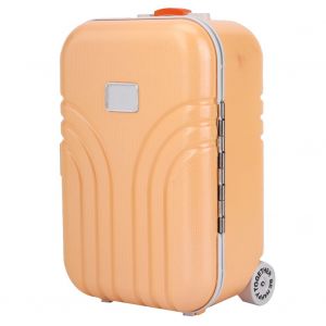 Valise de poupee BJD, valise a roulettes, boite de voyage, jouet pour enfants, cadeau orange - Neuf