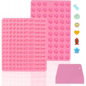 Ayuhr-Lot De 2 Tapis De Cuisson En Silicone, Antiadhésifs, Réutilisables, Pour Friandises Pour Chien, Tapis De Cuisson Avec Grattoir À Pâte, Pour Le Bricolage, Chocolats, Bonbons, Biscuits - Neuf