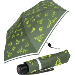 4Kids Parapluie de poche r&eacute;fl&eacute;chissant pour enfant avec bordure r&eacute;fl&eacute;chissante, Wild Horses, 90 cm, Parapluie de poche avec ouverture manuelle - Neuf