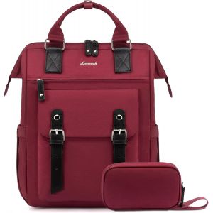 Sac a Dos Femme,Grand Sacs à dos pour Ordinateur Portable Feminin avec Étui pour Câble de Données,Impermeable Sac Ados PC Sac a Dos Ordi Elegant pour Voyage College Travail.[T43] - Neuf