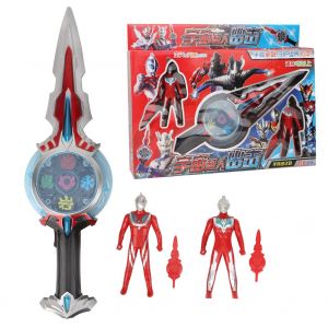 Jouet electrique pour enfants, musique lumineuse, figurine de dessin anime en plastique, poupee, epee, cadeau pour enfants - Neuf