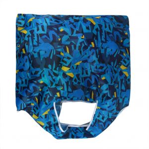 HJLIAN Sac de courses pliable reutilisable, grande capacite, imprime, sac a main pliable, bleu - Neuf