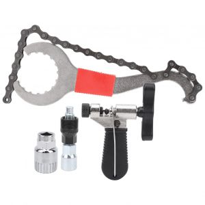 Kit D'outils De Reparation De Velo Cle + Extracteur + Outil D'axe Inferieur + Jeu De Disjoncteurs De Chaine 153 - Neuf