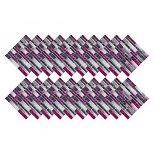 Lot de 20 stickers carrelage effet marbre - Violet, 10 x 10 cm, PVC, r&eacute;sistants &agrave; l'humidit&eacute; et &agrave; la chaleur, faciles &agrave; appliquer - Neuf