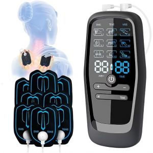 Loc-Appareil De Mas Tens/Ems/Th&eacute;rapie De La Douleur,Appareil De Stimulation 3 En 1 Avec 27 Programmes D'entra&icirc;nement,Appareil De Mas - Neuf