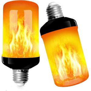 Pièces D'ampoule À Flamme,Ampoule Led À Effet De Flamme E27 Avec 4 Modes D'éclairage,Ampoules Décoratives Intérieures Et Extérieures - Neuf