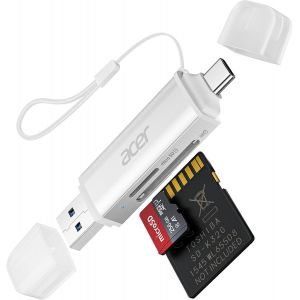 Lecteur De Carte Sd, Adaptateur Pour Lecteur De Carte M&eacute;moire Usb C Et Usb 3.0, Prend En Charge Sd/Micro Sd/Sdhc/Sdxc/Mmc, Compatible Avec Iphone 15 Pro, Macbook Pro Ipad Pro 2021, Pixel, Xps 13 - Neuf