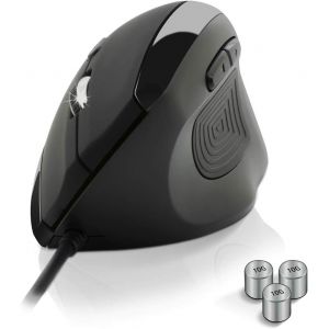 MDY-- Souris Verticale Filaire A3E Ergonomique - 3200 DPI - Repose Pouce, Main, Poignet Et Avant-Bras - Prévention Contre Les Syndromes De La Souris Et De L'Epicondylite - Poids Ajustable - Neuf