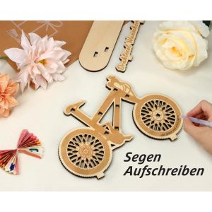Tzf-Cadeau D'anniversaire Pour Vélo, Cadeau En Bois, Décoration De Vélo, Cadeaux Pour Cyclistes, Amis, Famille - Neuf