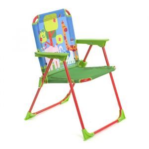 Toffy &iquest; Chaise Pliante Enfant, M&eacute;tal &Oslash;13 Mm, Assise Textile, Verrou Anti-Pliage, Int&eacute;rieur/Ext&eacute;rieur, 36&times;37&times;52 Cm - Neuf