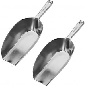 Eryi-2 Pelles À Pâtisserie/À Peser/À Remplir, Capacité De Remplissage : 37 Ml Chacune (Env. 35 G De Farine), Aluminium, Hygia, Argent, 910122e3 - Neuf